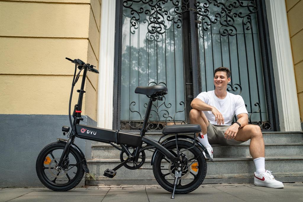DYU A1F Pro Elektrofahrrad 500W Motor, 36V 7.5Ah Akku, 40km Reichweite, Höchstgeschwindigkeit 25 km/h, Faltbares E-Bike