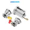 X AUTOHAUX Door Lock Cylinder with Keys for Isuzu NPR NQR NKR ELF 1994-2007 Car Door Lock Ignition Lock Cylinder Key 8-97035-293-0 1 Set