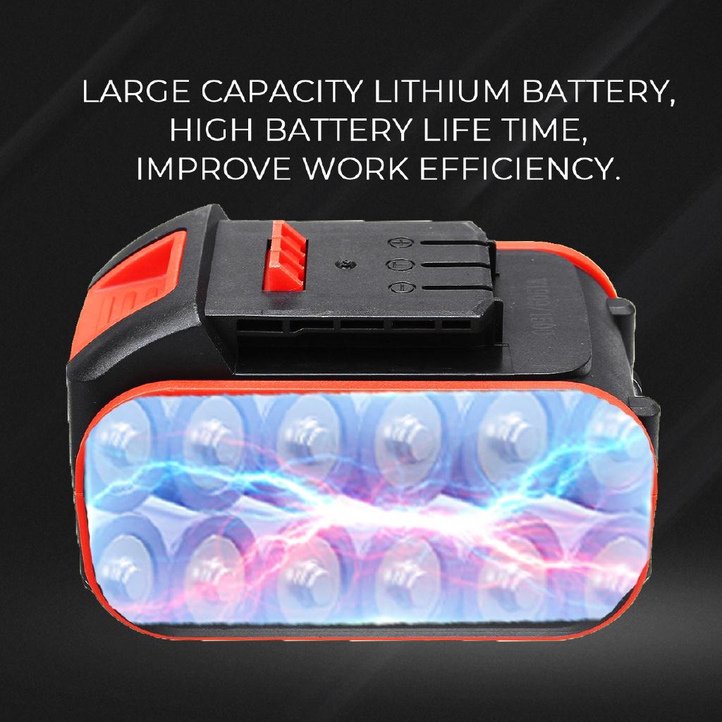 3500rpm 2 IN 1 Cordless Brushless Wrench Electric Socket Impact Wrench 10000mah Lithium-lon Battery Power Kit