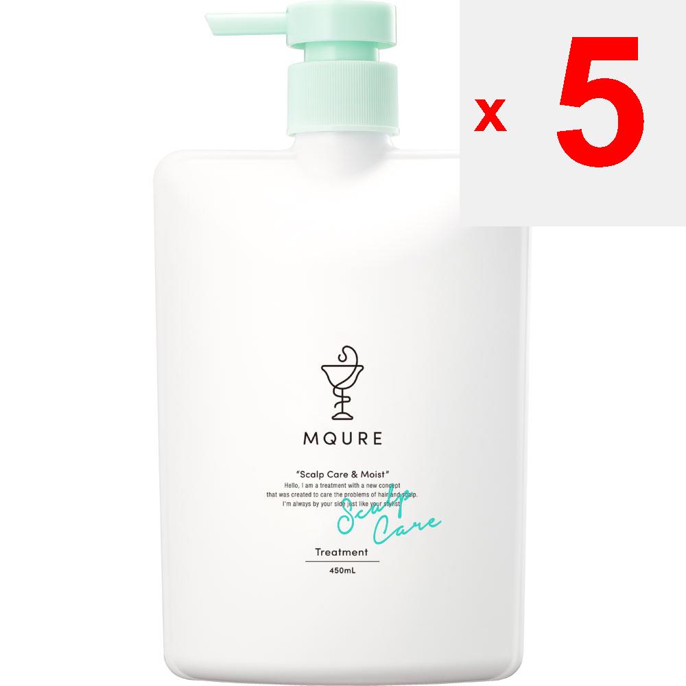 MQURE  M-Cure Medicinal Scalp Care & Moist Treatment 450ml (Quasi-drug) Shampoo/conditioner (premium) After Shampooing, Lightly Drain Water