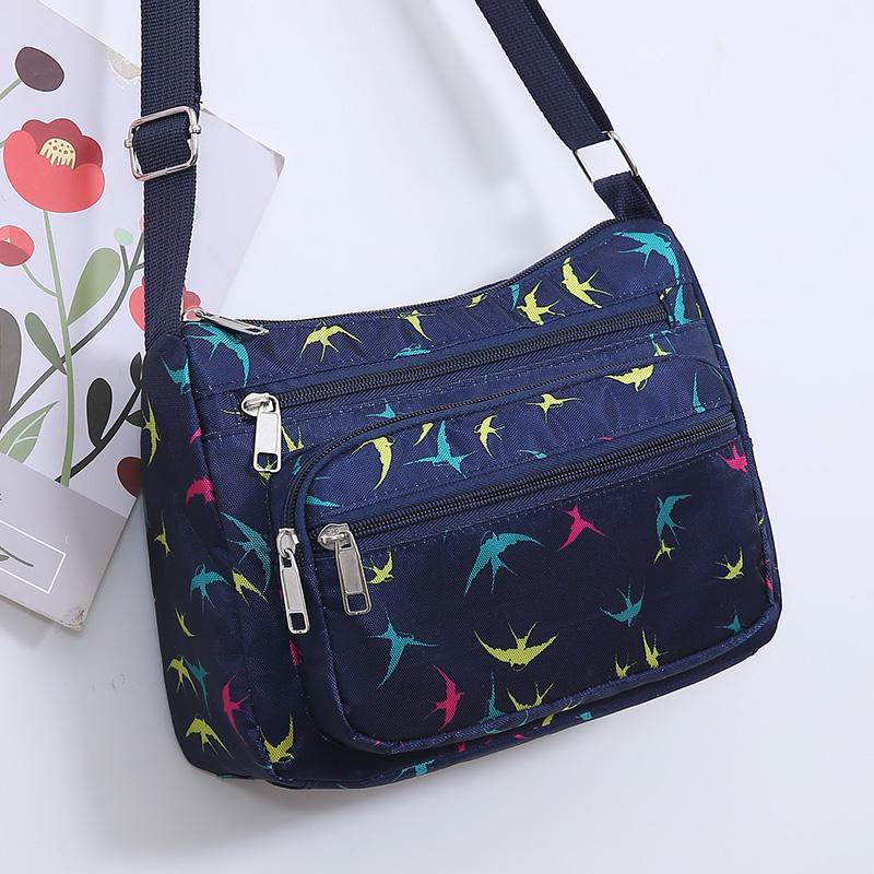 Large Capacity Canvas Shoulder and Crossbody Bag for Middle-Aged Women
