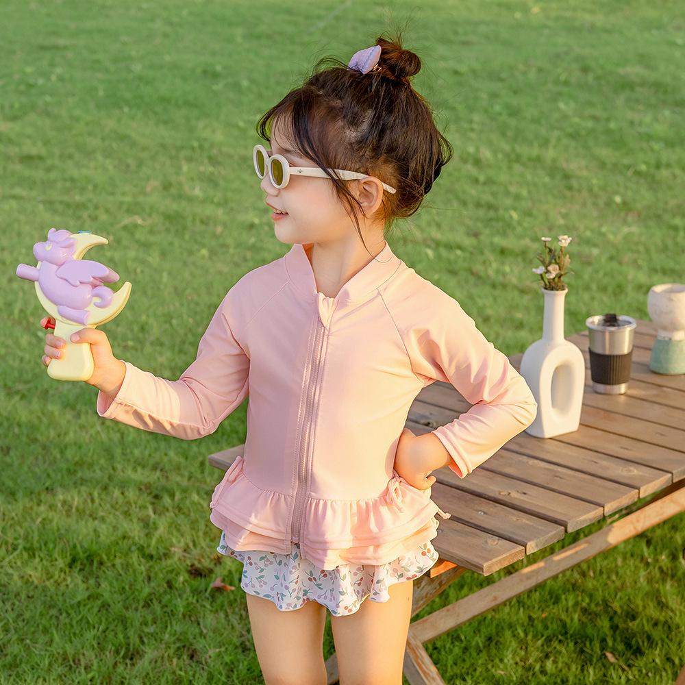 

Girls Quick-Dry Split Swimsuit Set 100