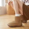 2025 Winter Suede Shoes Women Snow Boots Warm Plush for Cold Winter Thick Sole 6cm Laides Ankle Boots Non-slip