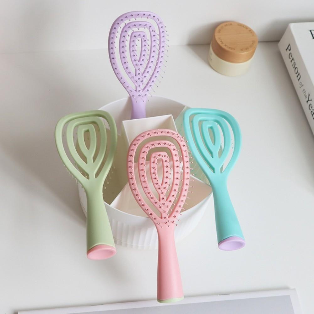 Oval Shape Detangling Hair Brush Hollow Out Scalp Massage Comb New Hair Comb All Hair Types