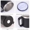 12oz/14oz Stainless Steel Vacuum Flask Mug with Lid & Handle