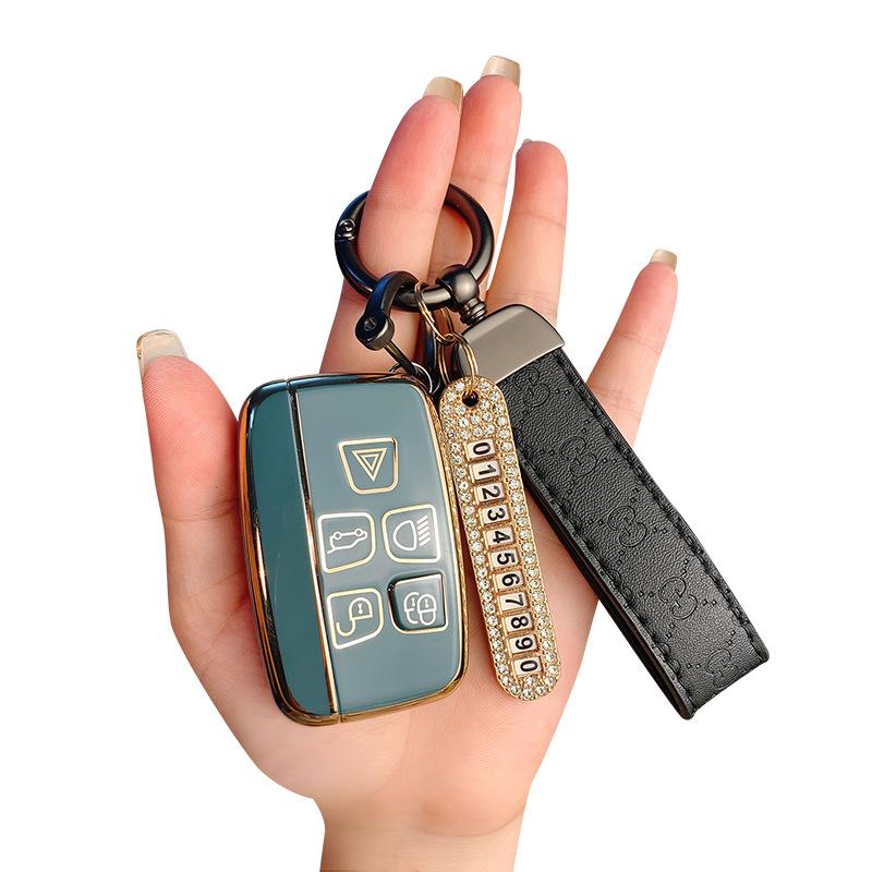 Land Rover & Jaguar TPU Schlüsselhülle für Range Rover, Discovery 4, Evoque, Freelander 5 - High-End, Langlebige Autoschlüsselhülle