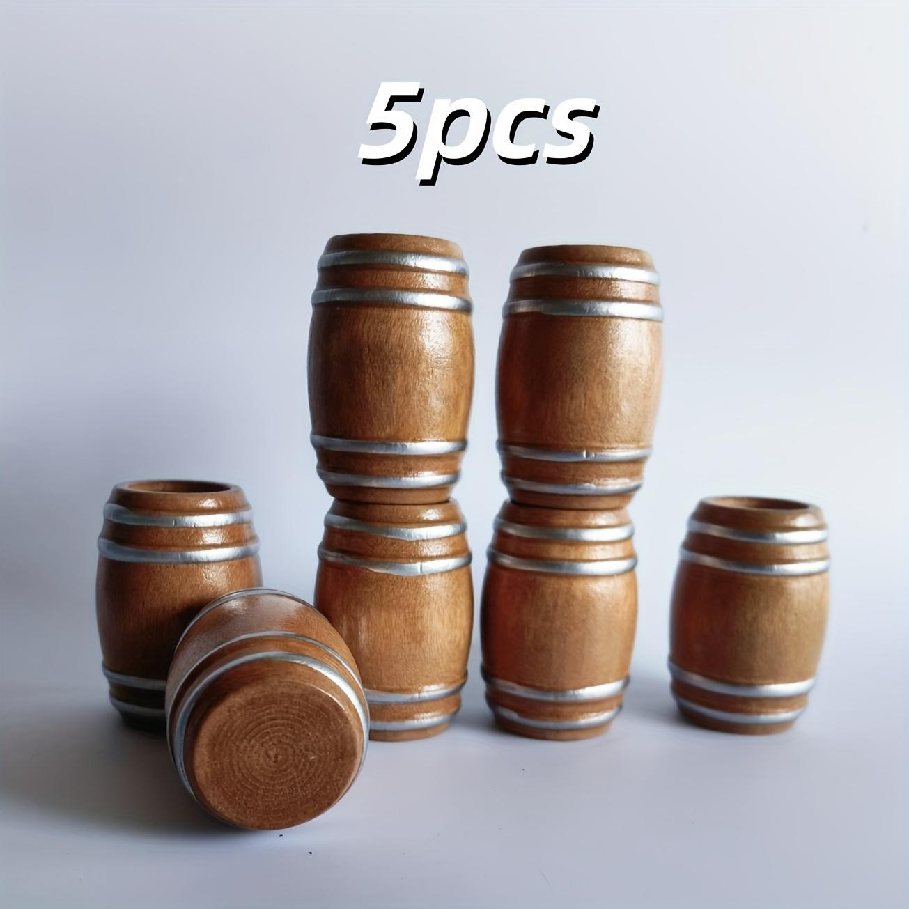 

Mini Barrel Set for Dollhouse - 5pcs, Perfect Gift for Collectors, Ideal for Beer, Wine, Water Features
