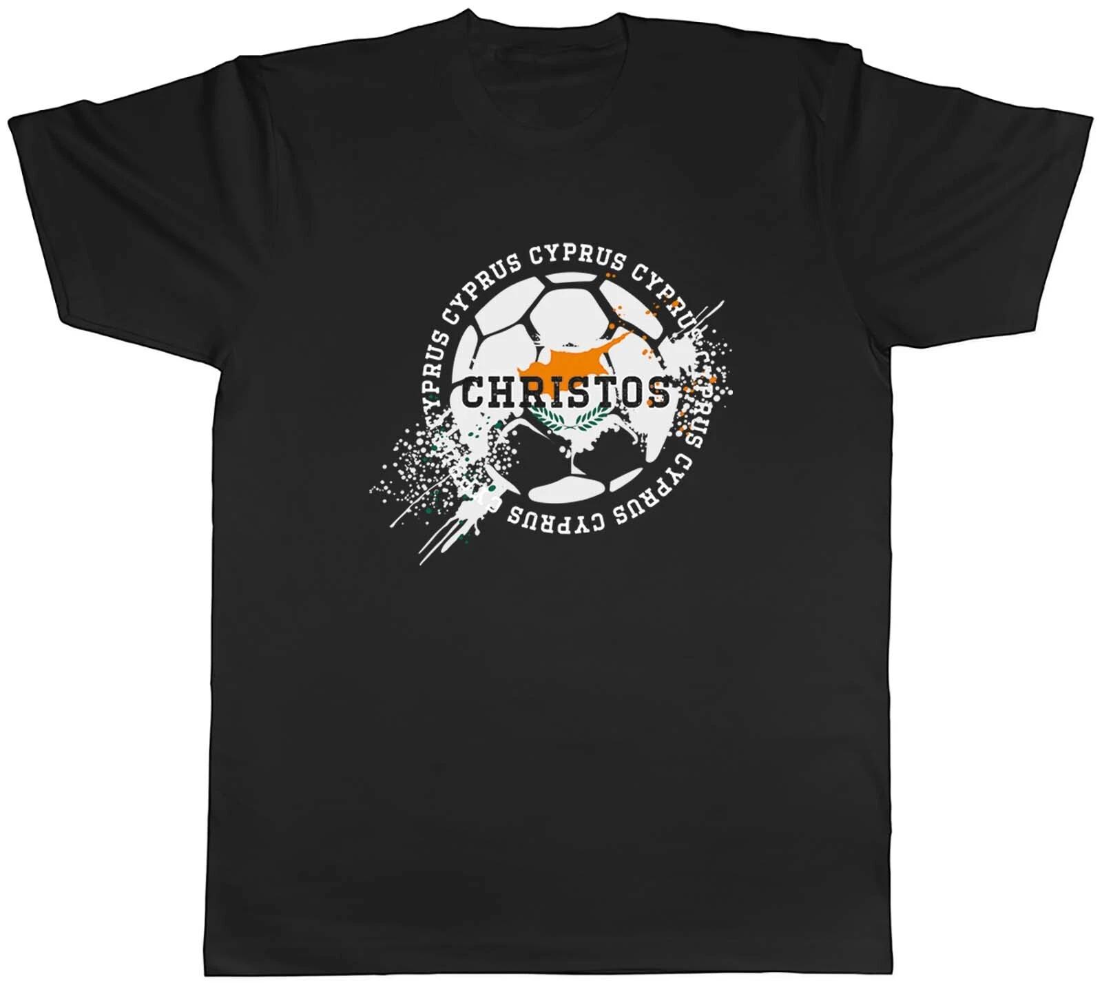Personalised Cyprus Football Sports Mens Unisex T-Shirt Tee Gift L