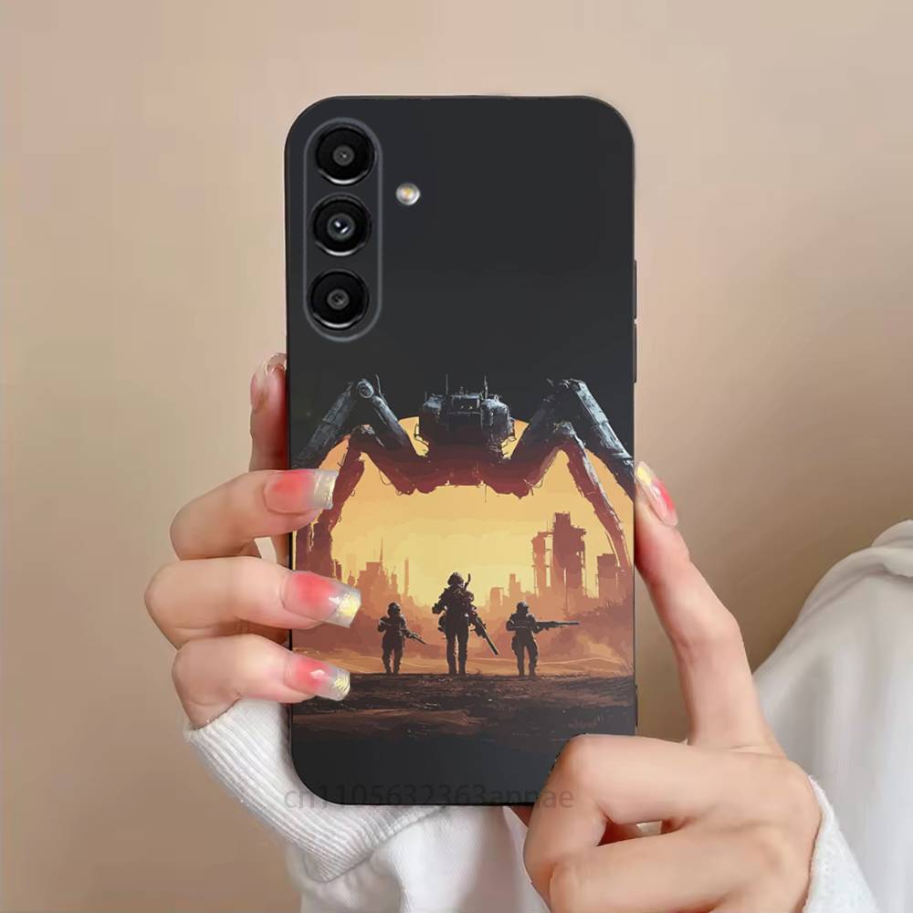 HOT GAME A-ARC Raiders Phone Case For Samsung S25,24,21,22,23,S30,Ultra,S20,Plus,Fe,Lite,Note,S10,S9,Black Soft Shell