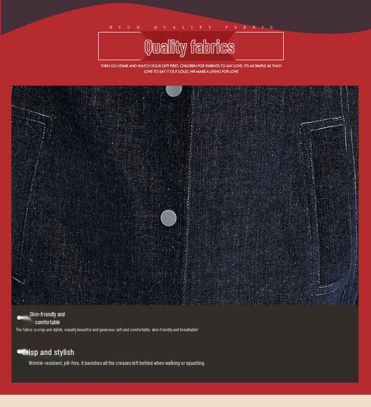 Stylish Spring Denim Hooded Jacket for Middle-Aged Women - Mother's Day Special