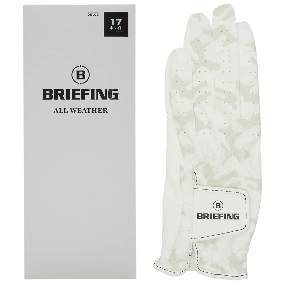 

BRIEFING Women s All Weather Golf Gloves, Large, Left-Handed (Right-Handed), White, 18cm, BRG213W05