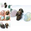 Naturalny Kwarc 5cm Kryształowa Czaszka Rzeźbiona Czaszka Reiki Uzdrowienie Dekoracja Rzeźba