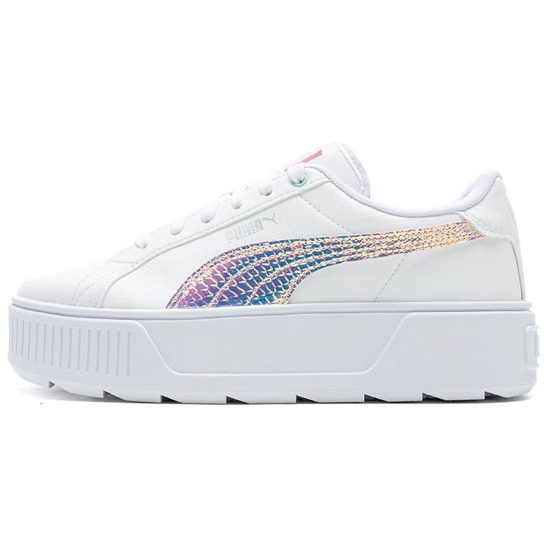 New PUMA Karmen Exotics Low Top Skateboard Shoes Women's White Pink 386409-02