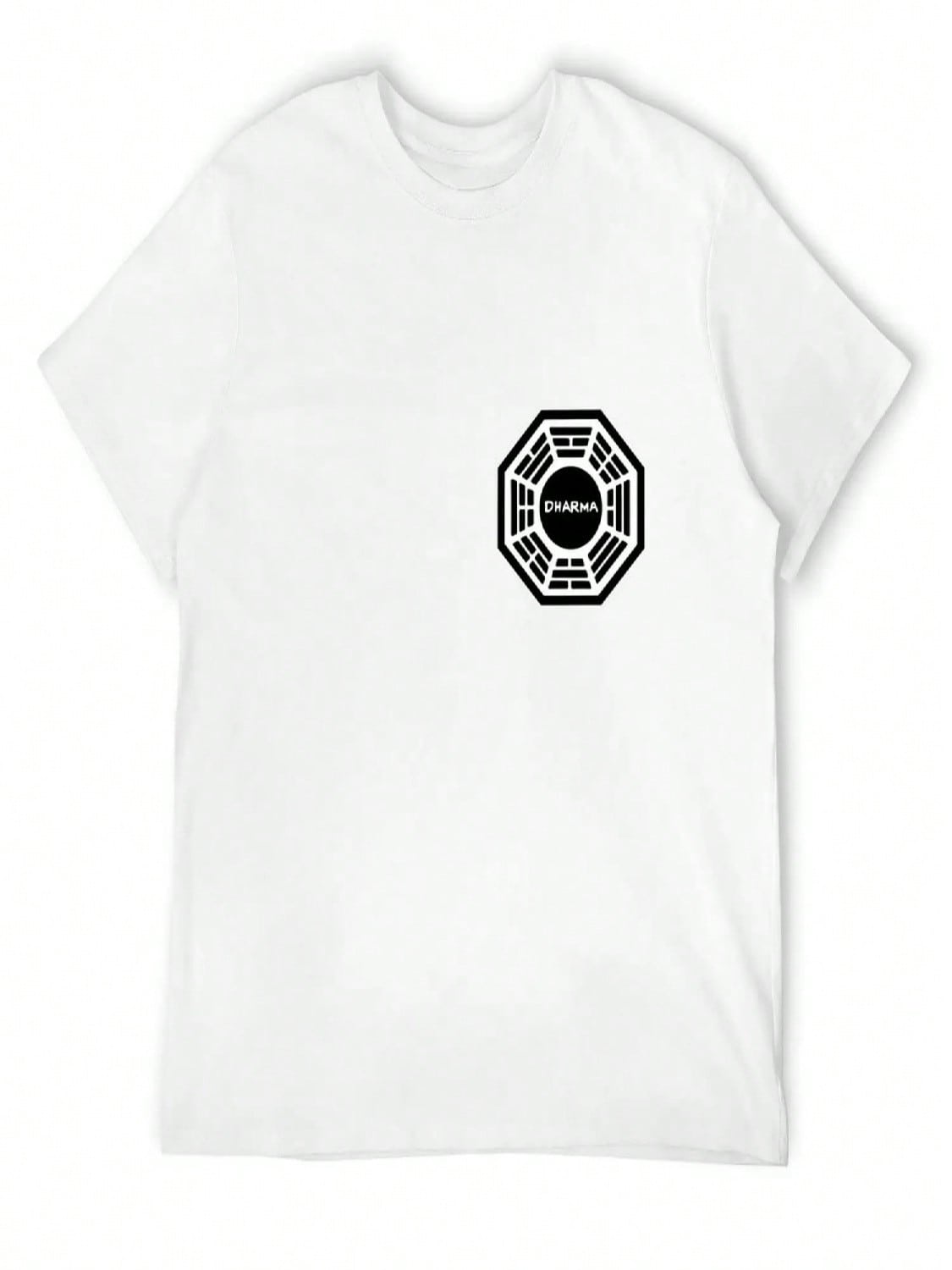 Dharma Initiative Logo Uniform T-Shirt Vintage T Shirts Vintage Graphic Tee unisex Workout Shirt S разноцветный