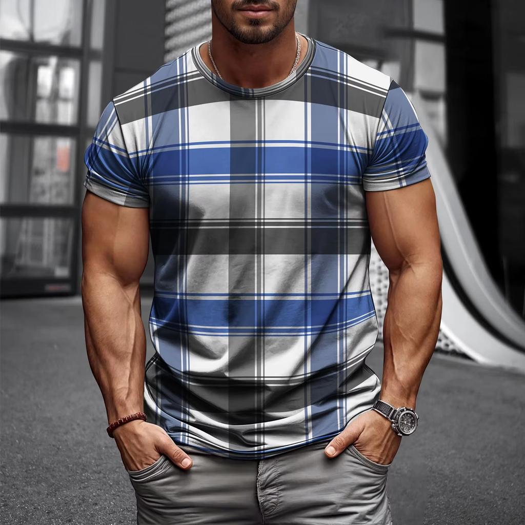 Loose Summer Breathable Lightweight Fabric Men's Casual Gathering Social Street Trendy T-shirt