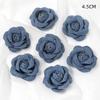 3/5PCS Blue Artificial Flowers Heads Fake Flowers Wedding Decoration Bride DIY Clothes Headwear Accessory Craft Gifts Ornament