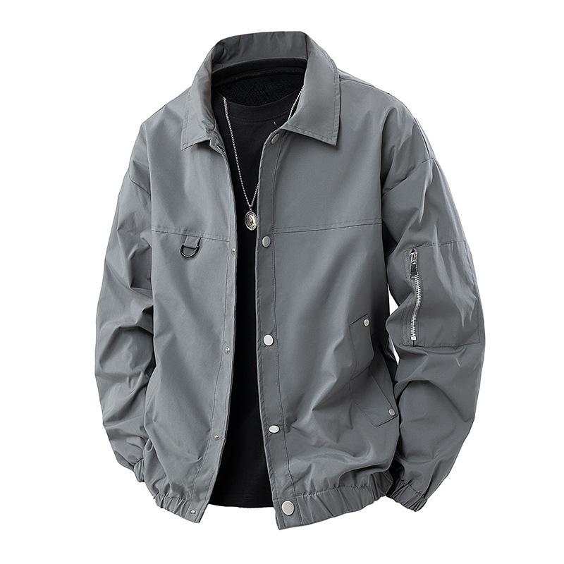 

Куртка с воротником Мужская повседневная куртка Свободный и универсальный топ XXXXL