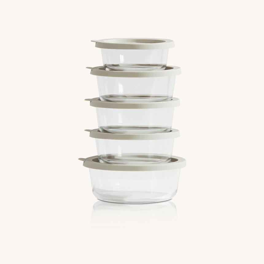 Corelle Coordinates Glass Food Storage Container 5p BPA Free