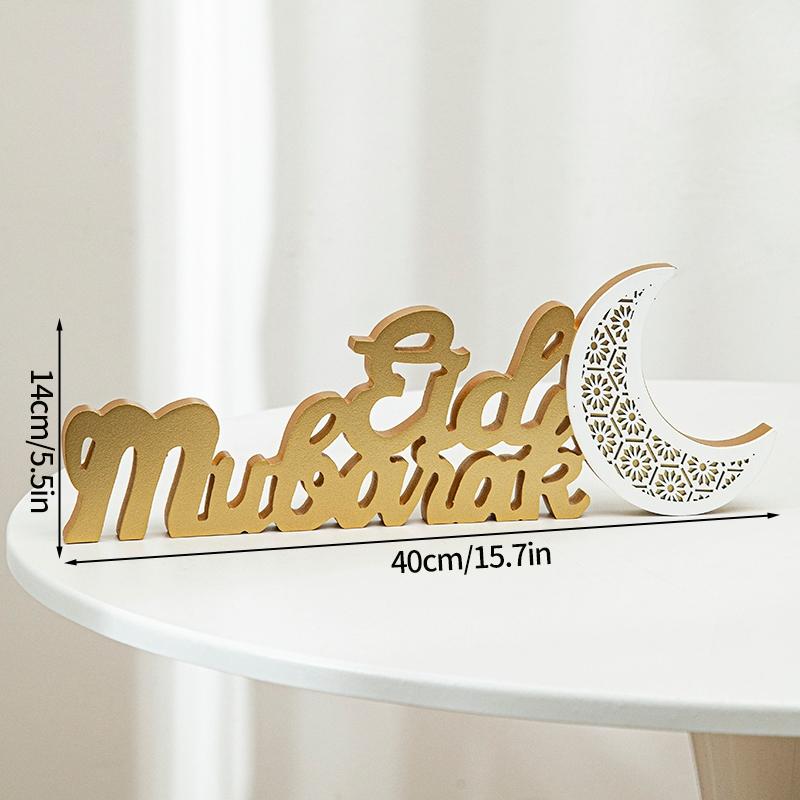 Acrylic Ramadan Ornament Eid Mubarak Moon Star Castle Shape Crafts Islamic Muslim Diy Decoration Supplies Party Gift