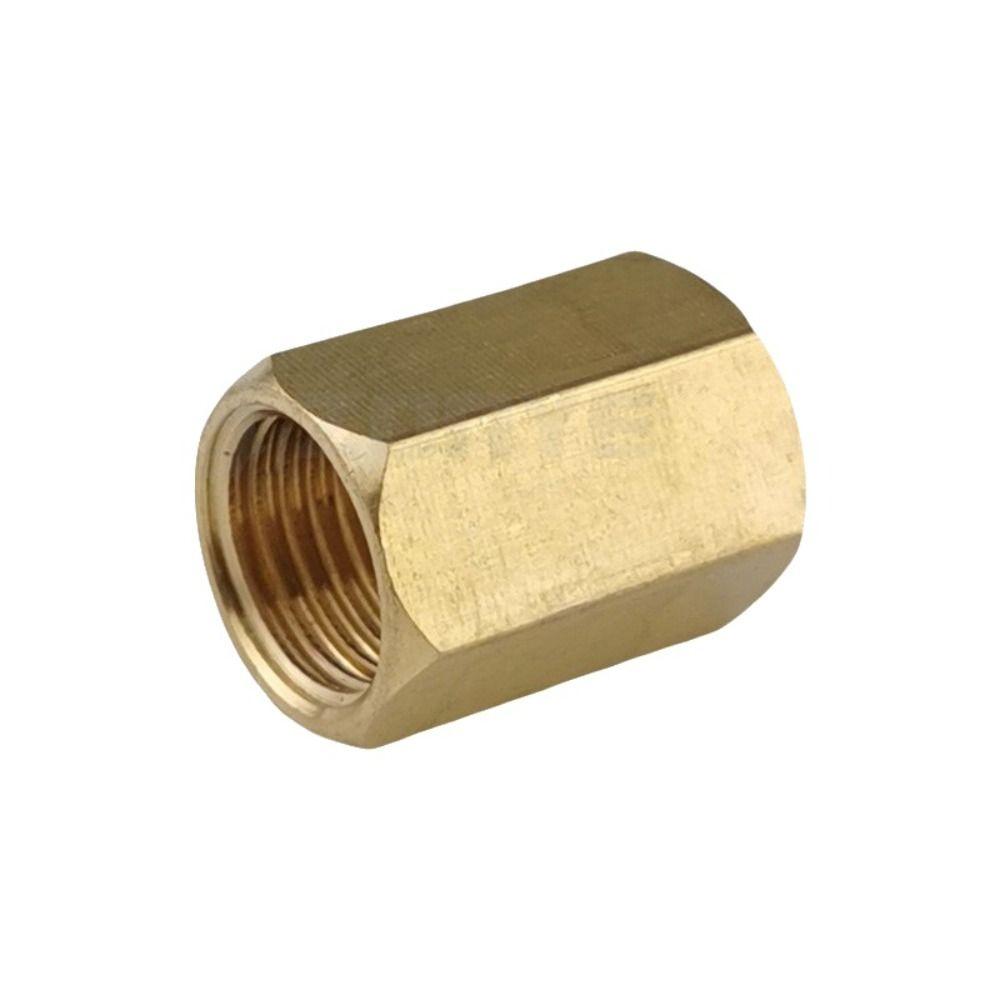 Hex Shape Brass Pipe Fitting BSP Female Thread Hose Adapter Durable Hex Coupling Connector
