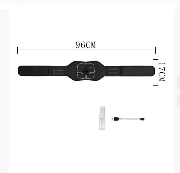 Cross-border Lazy Person Elastic Waist Belt with Abdominal Muscle Exercise Smart Fat Burning Massage Device S/M чёрный