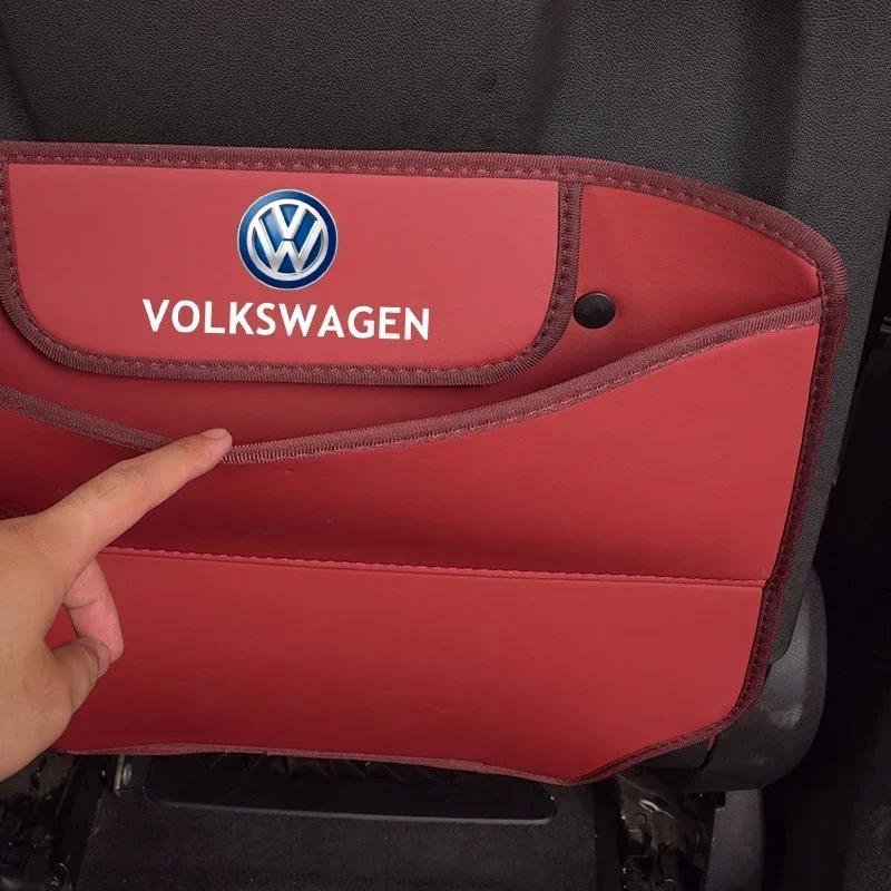 YNEPB1 Car Backseat Anti-Kick Mats Seat Anti Dirty Protective Cover For VW GTI Atlas Jetta Touareg Variant Golf Polo Taos Nivus Passat