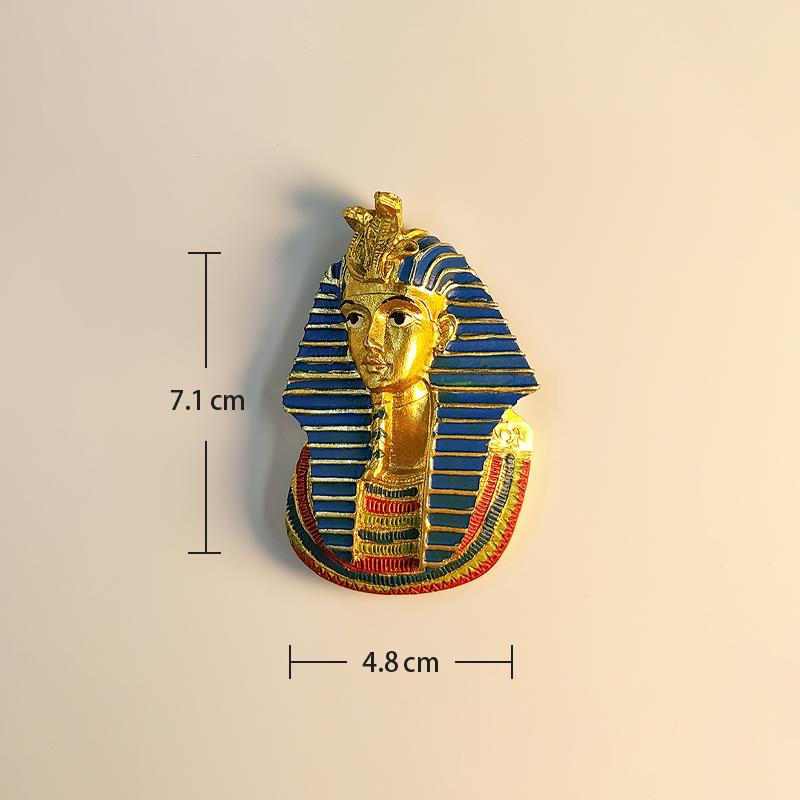 

Египетский фараон Цветная живопись Оригинальность 3D Стереоскопический Туристические сувениры Смола Живопись Украшение дома Магниты на холодильник