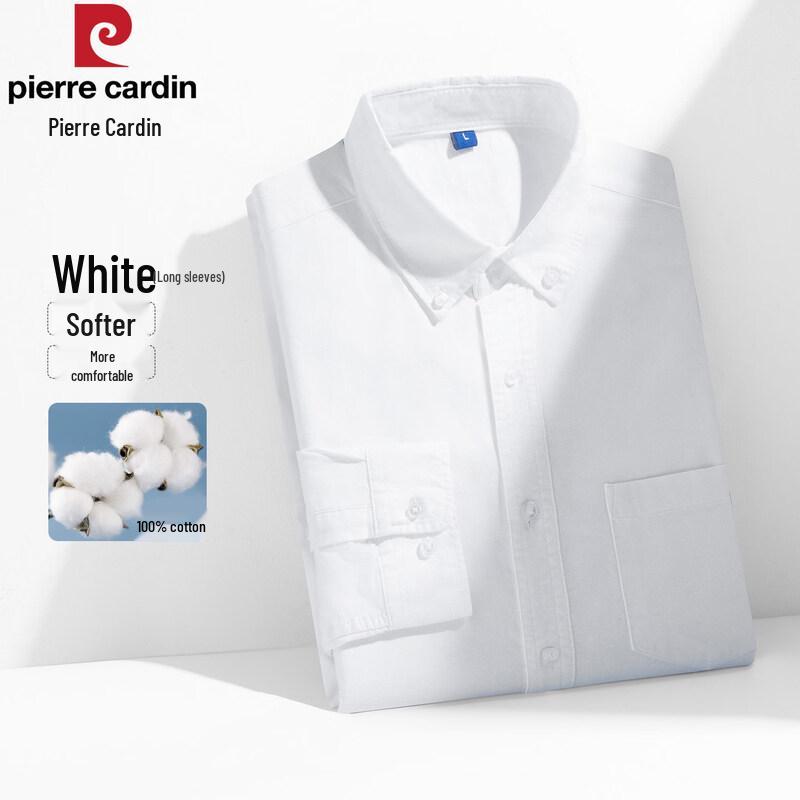 Pierre Cardin Men's Premium 100% Cotton Oxford Shirt