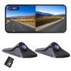 ULOPOP Touchscreen Side Camera Monitor Side View Dash Camera System with Recording Simultaneous Dual Split Screen Vehicle Japanese Instruction Manual
