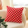 45X45Cm Christmas Red Throw Pillow Cover Snowflake Plush Cushion Cover Christmas Party Decor Home Decorative Pillowcase