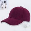 Corduroy baseball cap embroidery autumn and winter outdoor sunshade sun protection peaked cap men's work cap