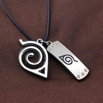 NARUTO Choker Necklace Leaves Ninja Headband Pendant Anime Jewelry