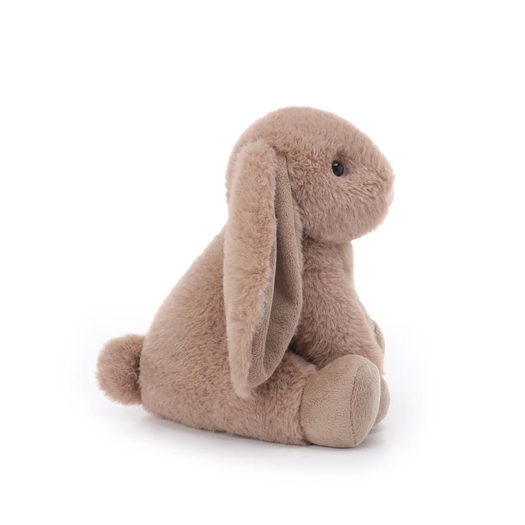 Peluche Lapin Brun Cacao Abricot, Doux et Mignon, Lapin Brun Cacao Moelleux 20cm, Convient aux Garçons et aux Filles
