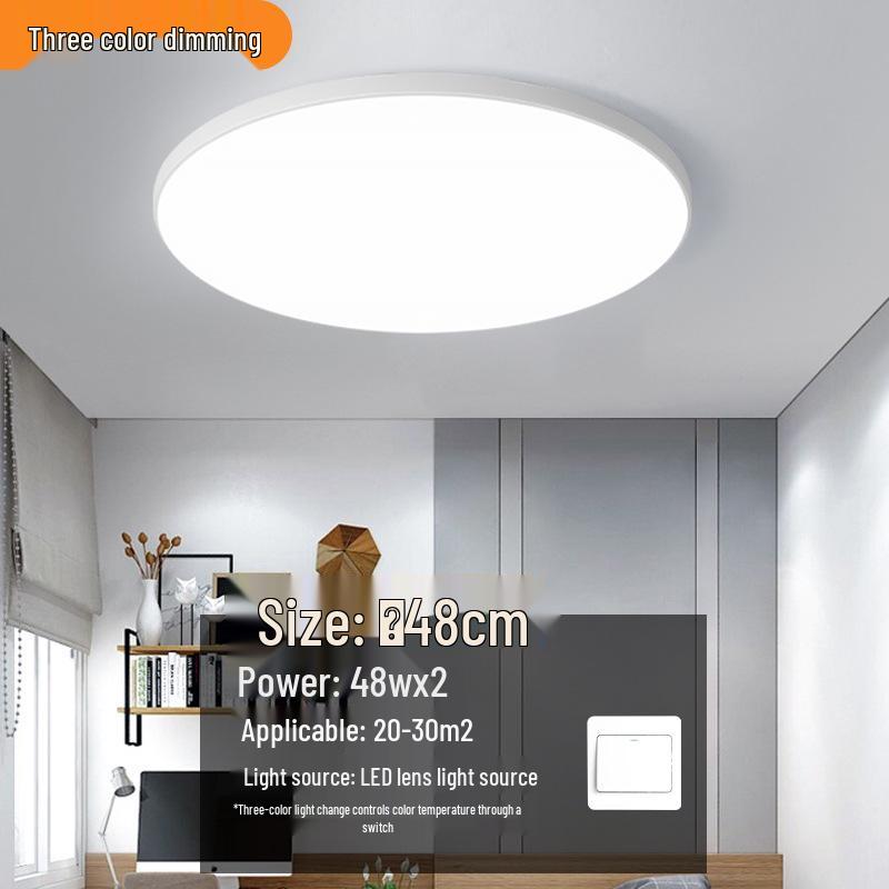 Round Waterproof LED Ceiling Light for Kitchen, Bathroom, Bedroom, Balcony, or Corridor