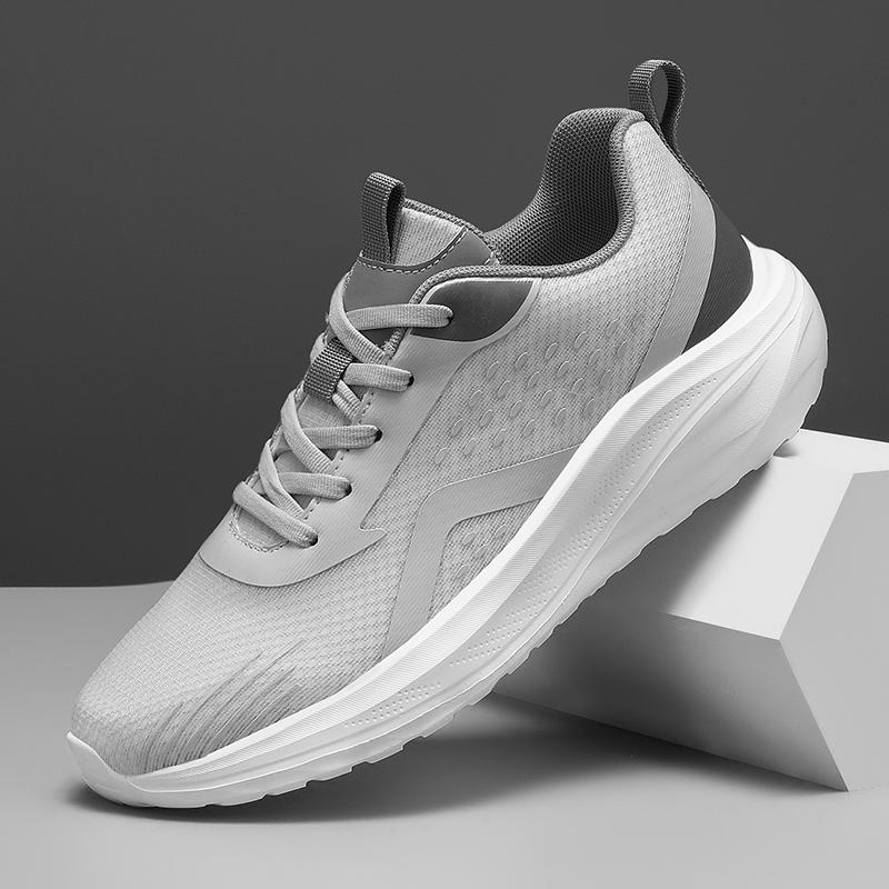 

Fashion Summer Tennis Men s Thick Soled Comfortable Outdoor Sneaker Breathable Casual Jogging Men s Brand Original Sneakers Shoes 2025 39 серый