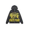 High Street Style Embroidered Rhinestone Hooded Sweatshirt Teenagers