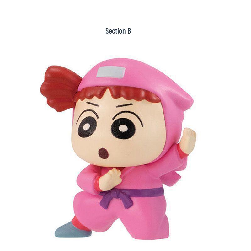Crayon Shin-chan Ninja Series Blind Box: Shin-chan, A-dai, Masao Figures - Cute Desktop Gift.
