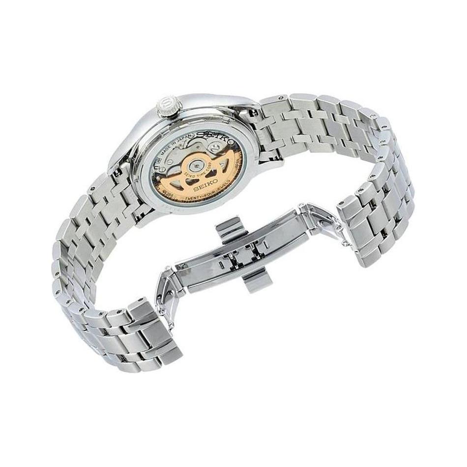 Seiko Presage Automatic Mechanical Movement Stainless Steel Strap Watch Men's Watches Blue Dial SARY173