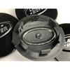 (Full Glossy Black Land Rover Caps) Sets of 4 Land Rover Alloy Wheel Caps 63mm S