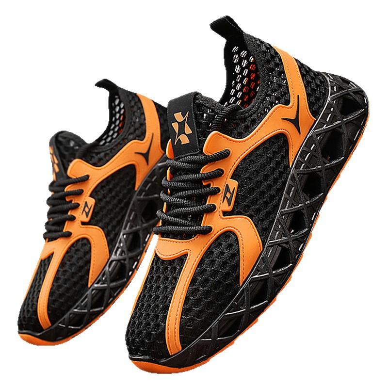 Men's Summer Versatile Low-top Trendy Versatile Mesh Shoes Outdoor Casual Comfortable Breathable Lazy Shoes