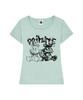 PRIMATE Camo Demie Women'S U-Neck Slim Fit Short Sleeve T-Shirt 5 Colors