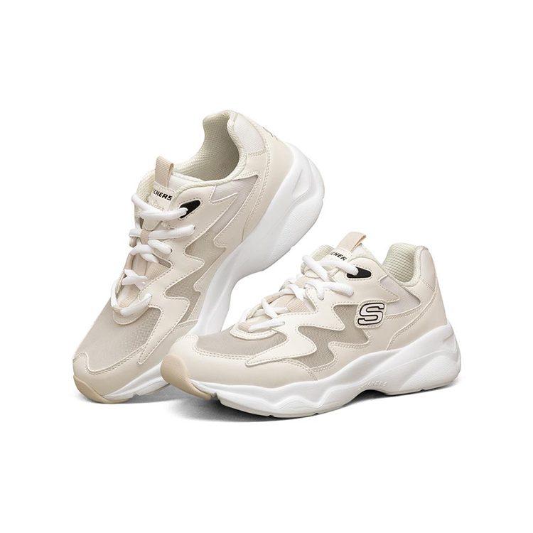 Skechers D'Lites Airy Low Top Running Shoes White Women's 896005-OFWT