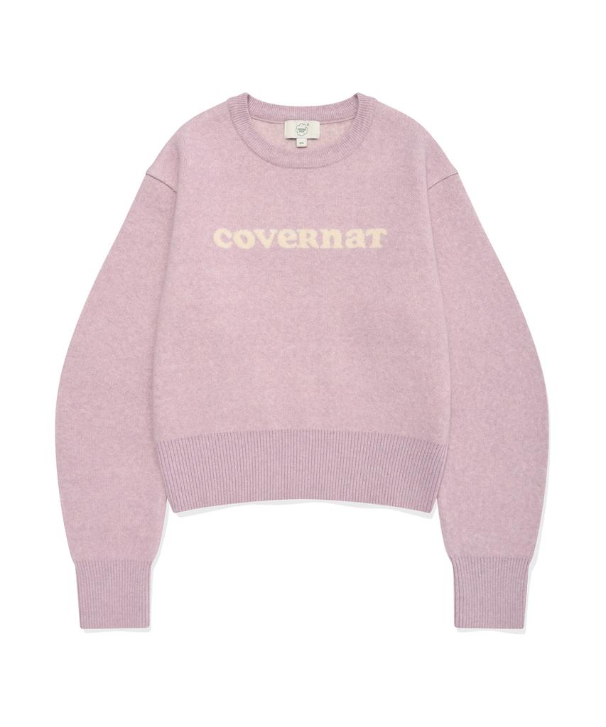 COVERNAT WOMAN Cooper Logo Knit Light Pink