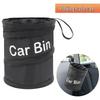 Foldable Car Trash & Storage Bin: Multifunctional Spiral Bucket Organizer