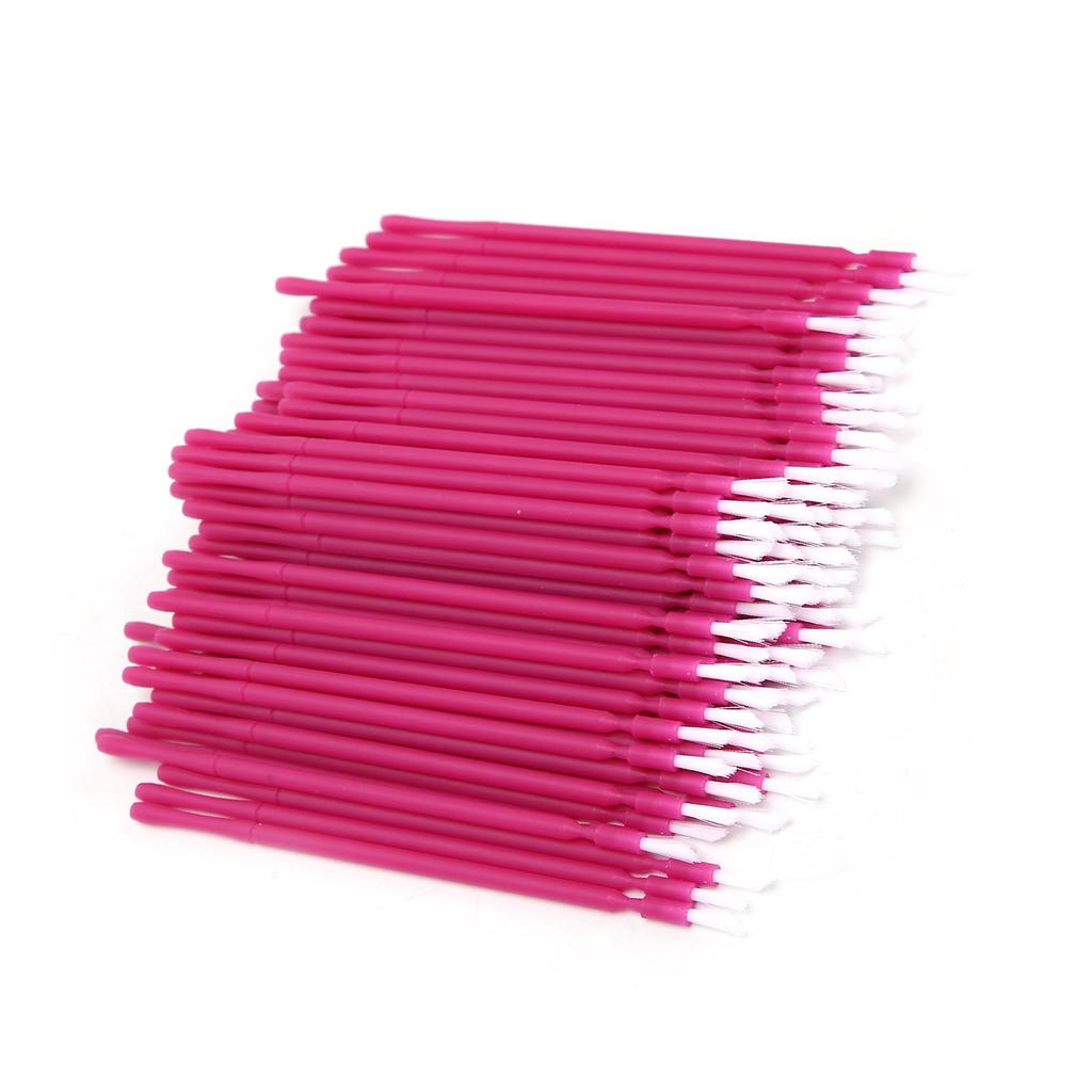 100 PCS Dental Micro Applicator Disposable Bendable Ultrafine Purple Dental Brush for Oral Care