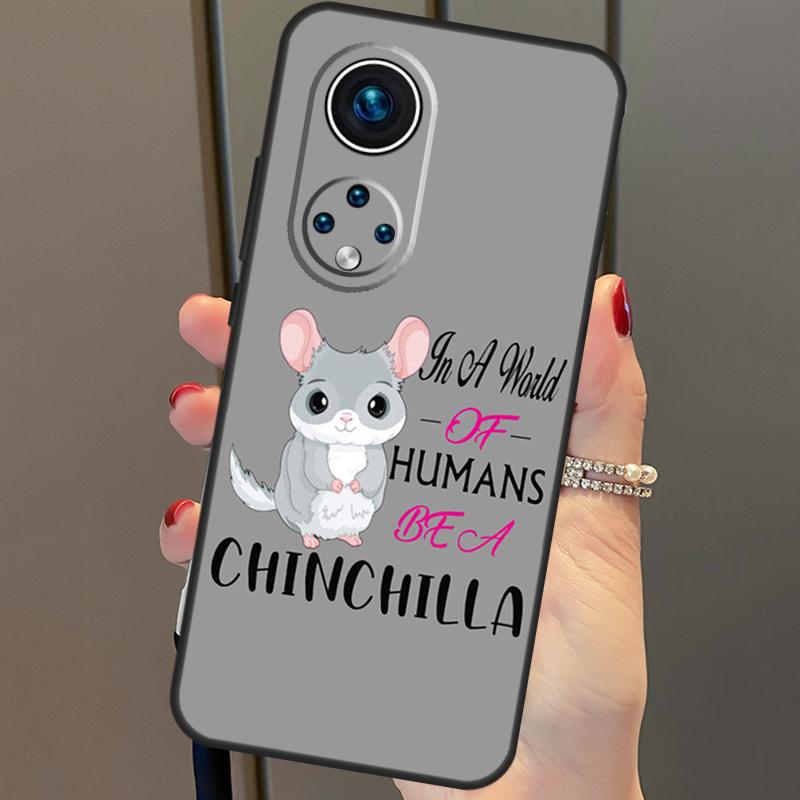 Cartoon Chinchilla For Huawei P20 P30 P40 Lite Pro P Smart 2019 Nova 9 5T Phone Case For Honor 50 8X 9X 10i