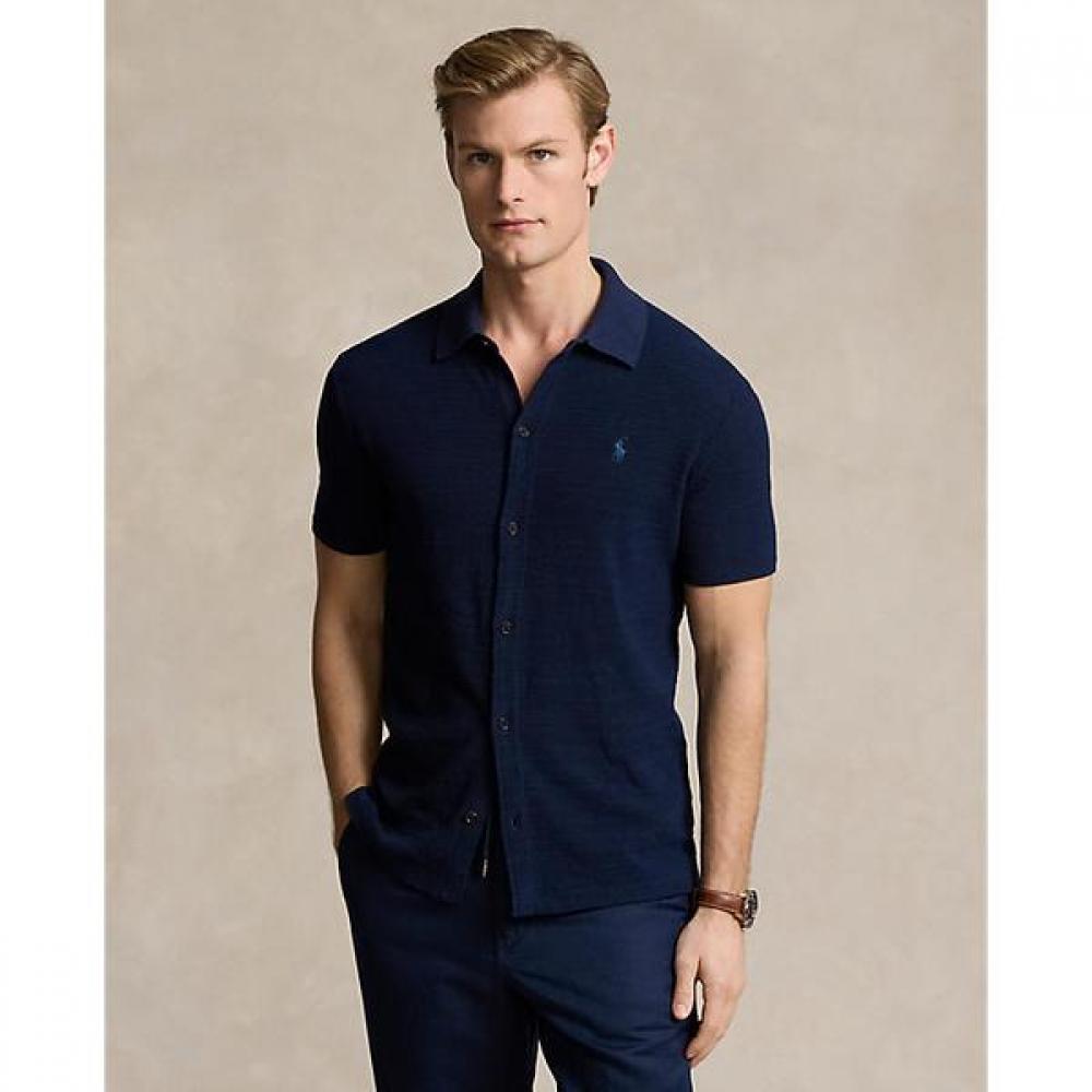 Polo Ralph Lauren Men S Textured Cotton Linen Shirt Sweater mnpoSwe1n820027400 XS
