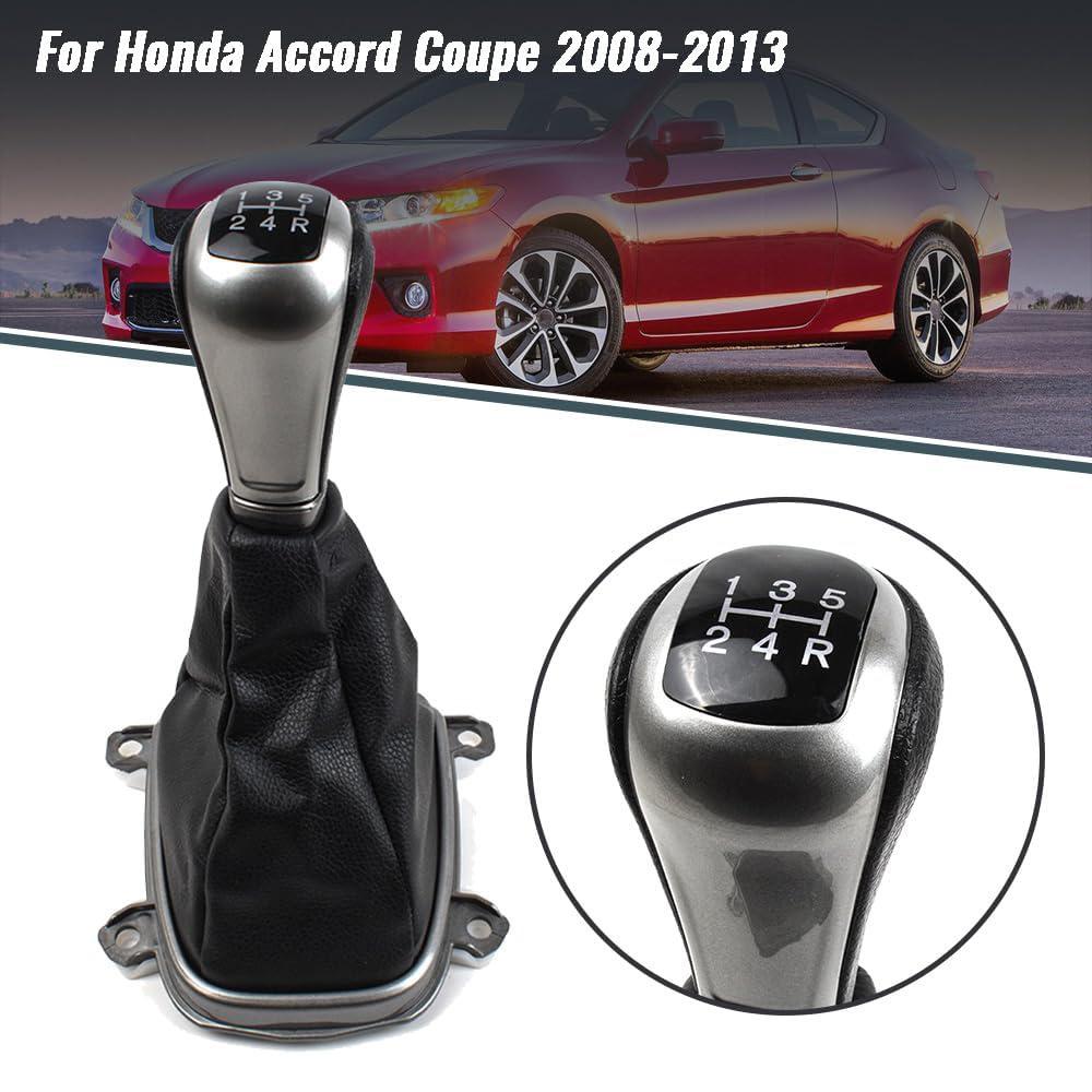 5 Speed Manual Gear Shift Knob Boot For Honda Accord Coupe 2008-2013
