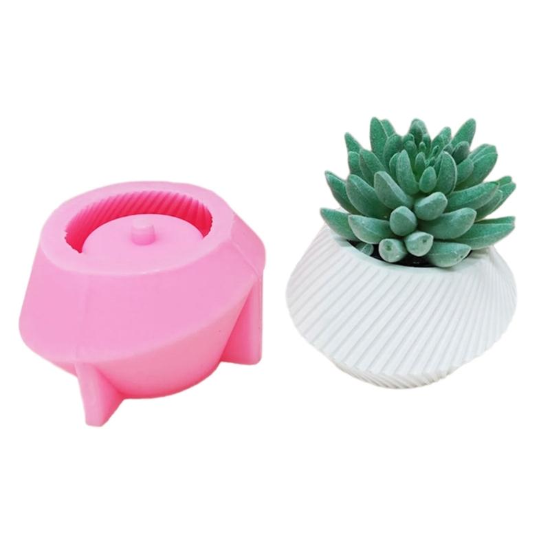 

Spirals Vases Silicone Molds Flower Pots Castings Molds Concrete Cements Gypsum Molds Succulents Planter Resins Molds small