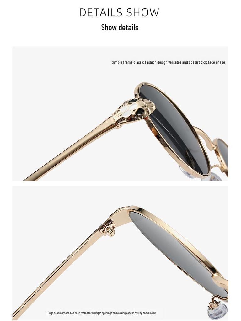 Retro 2025 Small Frame Metal Sunglasses - Unisex, Street Style, High-End UV Protection.